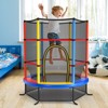Infans 55" Kids Trampoline Bouncing Jumping Mat Recreational Trampoline W/Enclosure Net - 3 of 4