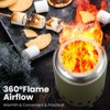 R.W.FLAME Tabletop Fire Pit with Stand, Stainless Steel Table Top Stove, Low Smoke Mini Round Fire Pit Bowl Smokeless Firepit Outdoor - 3 of 4