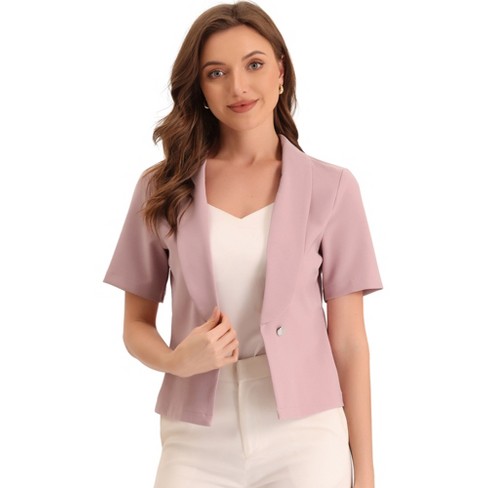 Short Sleeve Relaxed Suit Jacket