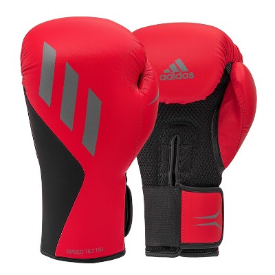 150 14oz Gloves - : Adidas Tilt Boxing Red/black/gray Target Speed