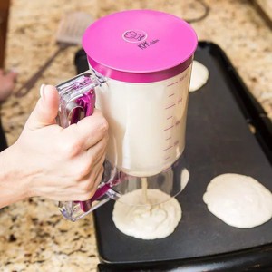 Pancake Batter Dispenser - Kitchen Must Have Tool for Perfect Pancakes, Cupcake, Muffin Mix, Crepe & Cake, Easy Pour Baking Supplies - 1 of 4