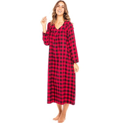 cotton flannel nightgown long