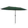 Ainfox 13ft Outdoor Patio Umbrella Double-sided Deck Pool Umbrella with 1.5 Inch Pole, Fade Resistant  for Porch, Market, Backyard - 2 of 4