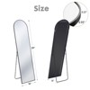 FONTOI Floor Standing Mirror, 16''*59'' Wall Mirror with Stand for Bedroom Living Room Cloakroom Entryway, Black, 16"*59"*11" - 3 of 4
