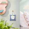 Kids' Tooth Fairy Pillow Blue - Pillowfort™: Star Pattern, Square Shape, Soft Plush, OEKO-TEX Certified - 4 of 4