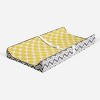 Bacati - Ikat Zigzag Yellow Dots Muslin Changing Pad Cover - 2 of 4