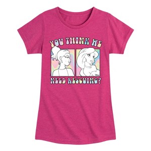 Girls' - Disney - You Think We Need Rescuing Fitted Short Sleeve Graphic T-Shirt - 1 of 4