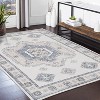 Washable Farmhouse Area Rug, Low-Pile Non-Slip Non-Shedding Carpet for Bedroom, Playroom, Dining Room & Kitchen - 2 of 4