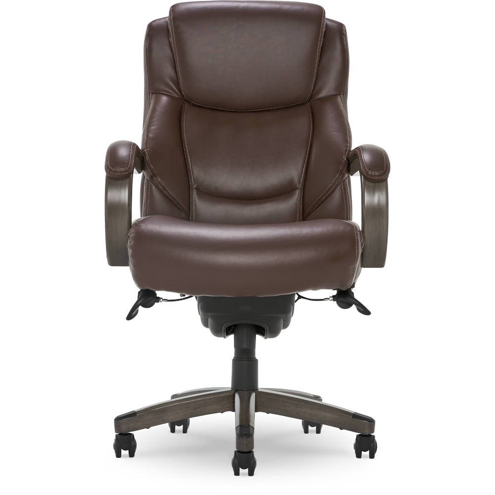 Photos - Computer Chair La-Z-Boy Delano Big & Tall Bonded Leather Executive Office Chair Brown  