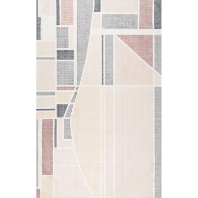Nuloom Dannie Modern Geometric Pet Friendly Machine Washable Area Rug