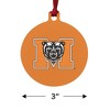 Mercer University Primary Logo Aluminum Holiday Christmas Tree Ornament - 3 of 4
