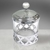 Legend Cotton Jar Silver - Popular Bath Popular Home: Elegant Glass & Metal Bathroom Canister, Spot Clean Care - 2 of 3
