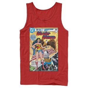 Men's Justice League Vintage Huntress Comic Cover Tank Top - 1 of 3