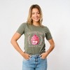 Simply Sage Market Women's Coquette Valentine Cupcake Short Sleeve Graphic Tee - 2 of 4