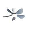 29 Inch Modern Low Profile Ceiling Fans With Lights and Remote Control 6 Speeds Flush Mount Ceiling Fan for Bedroom Kitchen Dining Room - 3 of 4
