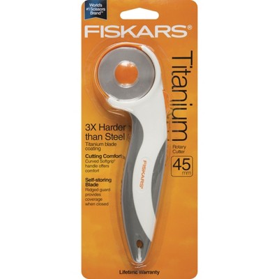 Fiskars Titanium Comfort Rotary Cutter 45mm