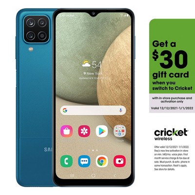 Cricket Prepaid Samsung Galaxy A12 (32GB) - Blue