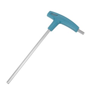 Unique Bargains Chrome Finish Repair Tool Extra Long Arm T-Handle Hex Key Wrench - 1 of 4