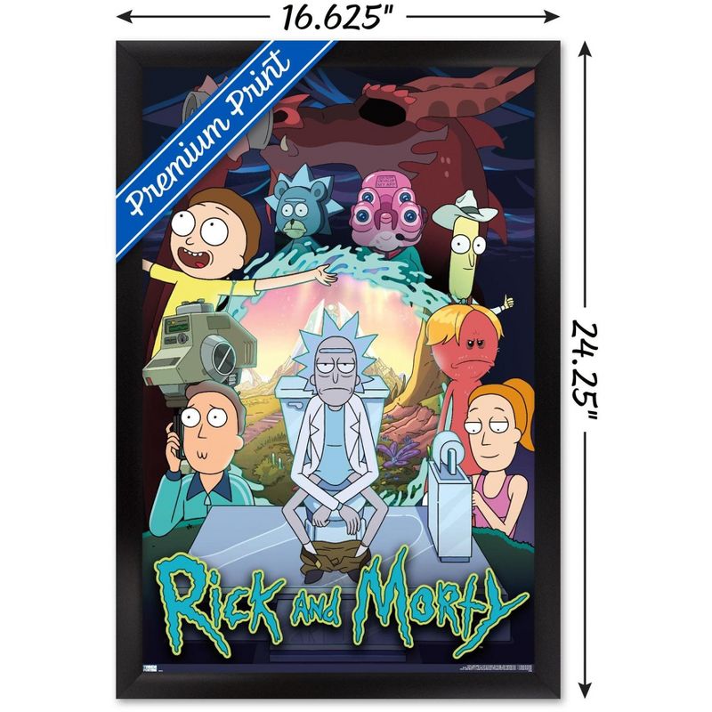 Trends International Rick And Morty - Season 4 Group Framed Wall Poster Prints, 3 of 7