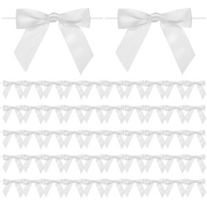 Unique Bargains Polyester Multipurpose Use Durable Flexible Gift Wrap Bows 50 Pcs - 1 of 4