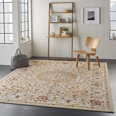 Handmade Sand Medallion Wool and Synthetic 8' x 10' Area Rug