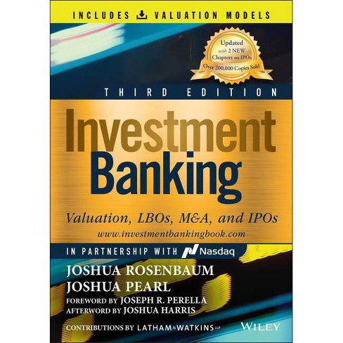 Investment Banking - (Wiley Finance) 3rd Edition by  Joshua Pearl & Joshua Rosenbaum (Hardcover) - image 1 of 1