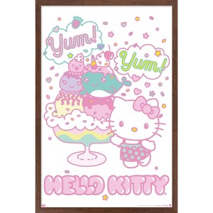 Trends International Hello Kitty: 20 Kawaii Vacation - Yum Framed Wall Poster Prints - 1 of 4