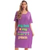 Just Love Short Sleeve Nightgown Sleep Dress for Women Sleepwear - 2 of 4