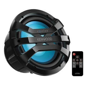 Kenwood XM1041BL eXcelon Motorsports 10" All-Weather Outdoor Subwoofer with Adjustable Lighting - Each (Black) - 1 of 4