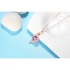 Pink Flamingo Earrings for Women Cz Rose Sterling Silver Ginger Lyne Collection - 3 of 4