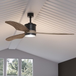 Urban Ambiance Luxury Modern Indoor Ceiling Fan,  15.5"H x 60"W,  Charcoal, UHP9090 - 1 of 4