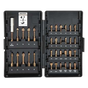 Vega  Screwdriver Bit Set,34 Pieces,1/4" Shank P34-1DB - 1 of 2