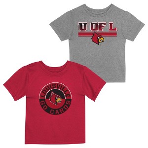 NCAA Louisville Cardinals Toddler Boys' 2pk T-Shirt - 1 of 3
