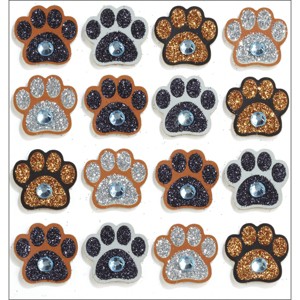 Jolee's Boutique Cabochon Dimensional Repeat Stickers - Paw Prints, 16pcs - 1 of 1