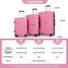 3PCS Suitcase Luggage Sets, Hardshell PP Lightweight Suitcase with TSA Lock (20/24/28 IN) -ModernLuxe - 3 of 4