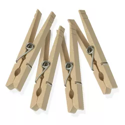 50pk Clothespins Light Brown - Room Essentials™