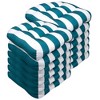Havana Stripe Patio Cushions Outdoor Chair Pads Thick Fiber Fill Tufted 19" x 19" by Sweet Home Collection® - 3 of 4