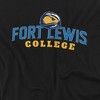 Fort Lewis College Official Stacked Adult T Shirt, Black - 2 of 4