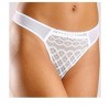 Women's 2 Pk Mesh Lace Thongs - LASCANA - 3 of 4