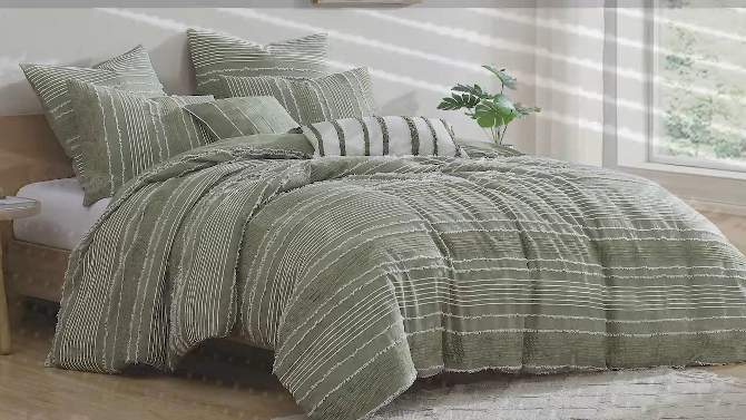 Riverbrook Home 5pc Queen Harley Comforter Bedding Set Green, 2 of 9, play video