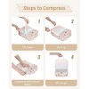 Narwey 6 Set Striped Compression Packing Cubes for Travel Kids Women - 2 of 4