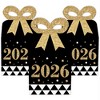 Big Dot of Happiness New Year's Eve - Gold - Square Favor Gift Boxes - 2026 New Years Eve Party Bow Boxes - Set of 12 - 2 of 4