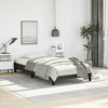 Bed Frame Black Faux leather, Plywood, Engineered wood Twin XL - 3 of 4