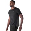 Future Planet Men's Horizon Quick-Dry Performance Sport Athletic Active Outdoor T-Shirt Tee Black / Charcoal - 3 of 4