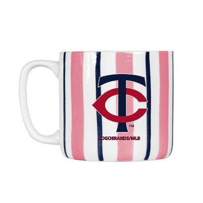 MLB Minnesota Twins Striped Coffee Mug - 16oz