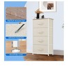 Dresser with 4 Drawers ,Fabric Storage Tower, Organizer Unit for Living Room, Hallway, Closets,Sturdy Steel Frame, Wooden Top - 3 of 4