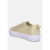 Glam Doll Knitted Sliver Platform Sneakers - 3 of 4