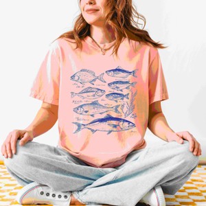 Simply Sage Market Vintage Fish Garment Dyed Tee - 1 of 4