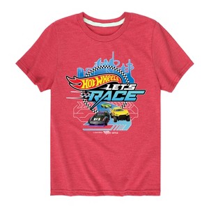 Boys' - Hot Wheels - Let's Race Logo Short Sleeve Graphic T-Shirt - 1 of 4