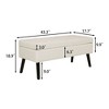 CAVINAS Upholstered Storage Ottoman Bench, Tufted Entryway Bench with Safety Hinge, Ottoman with Storage for Bedroom, End of Bed Bench Foot - 4 of 4